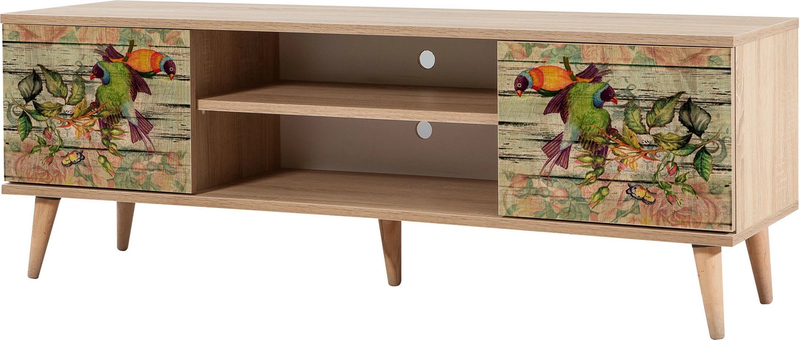 Komodë TV Hanah Home, Truva-740, ngjyrë lisi Sonoma