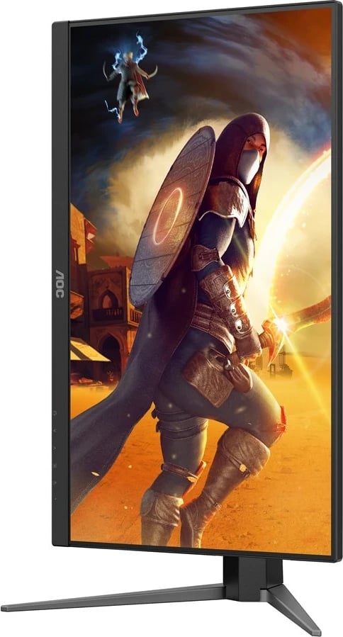 Monitor gaming AOC 24G4HA, 23.8", Full HD, LED, i zi me të kuqe