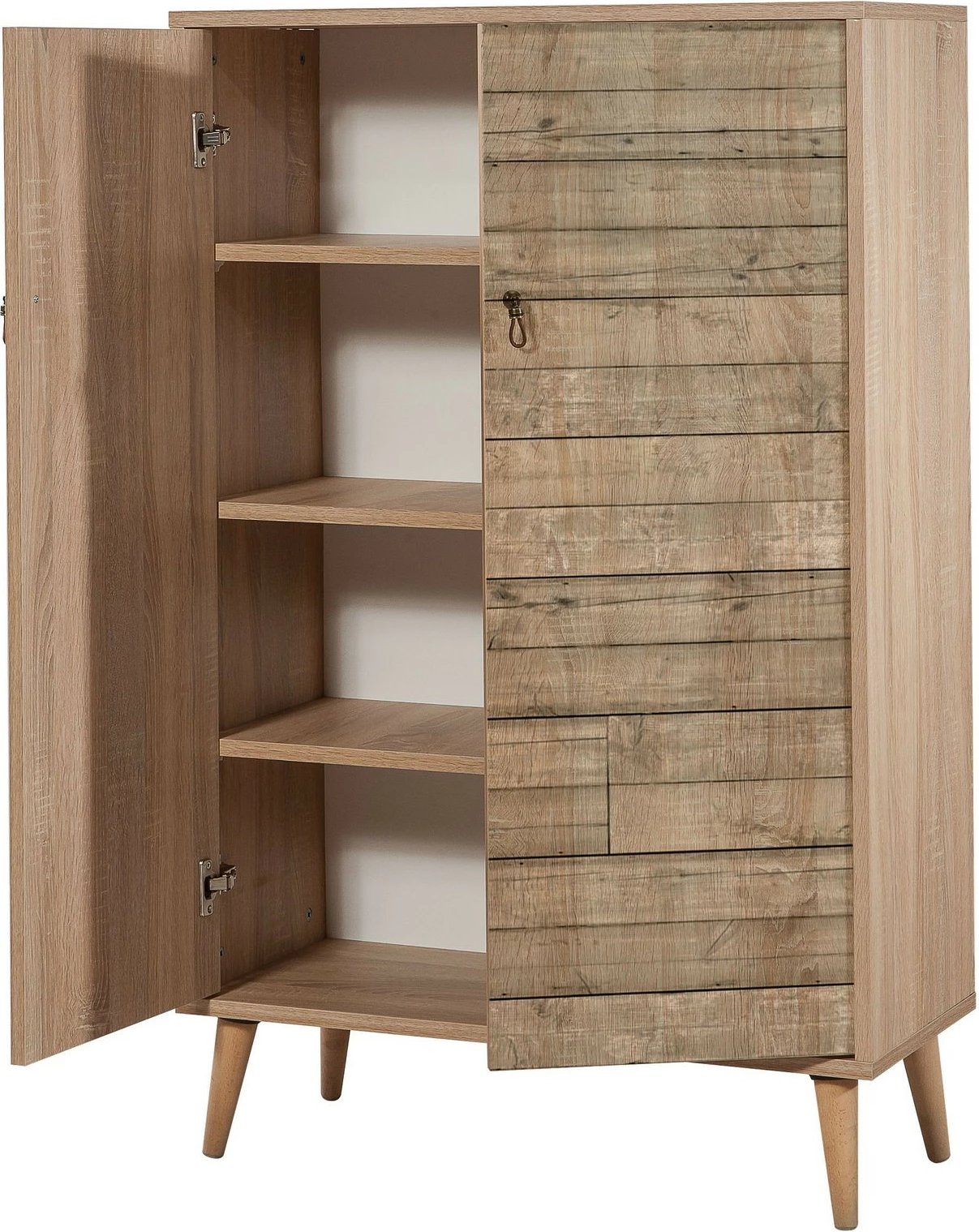 Dollap multifunksional Hanah Home, Multibox - 728, ngjyrë lisi Sonoma