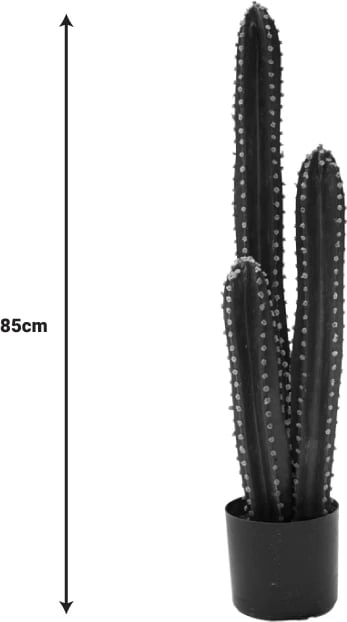 Bimë dekorative kaktus III në vazo, Inart, jeshile, pp, H85cm