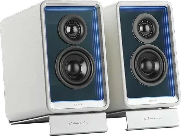 Altoparlantë Edifier QR65, 70W, RGB, Bluetooth, të bardhë