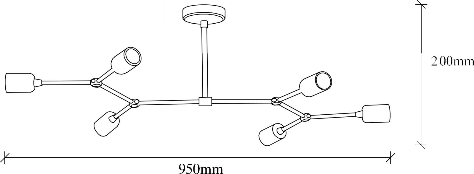 Llambë varëse Opviq, Sparrow - 1241, vintage, 95x48cm