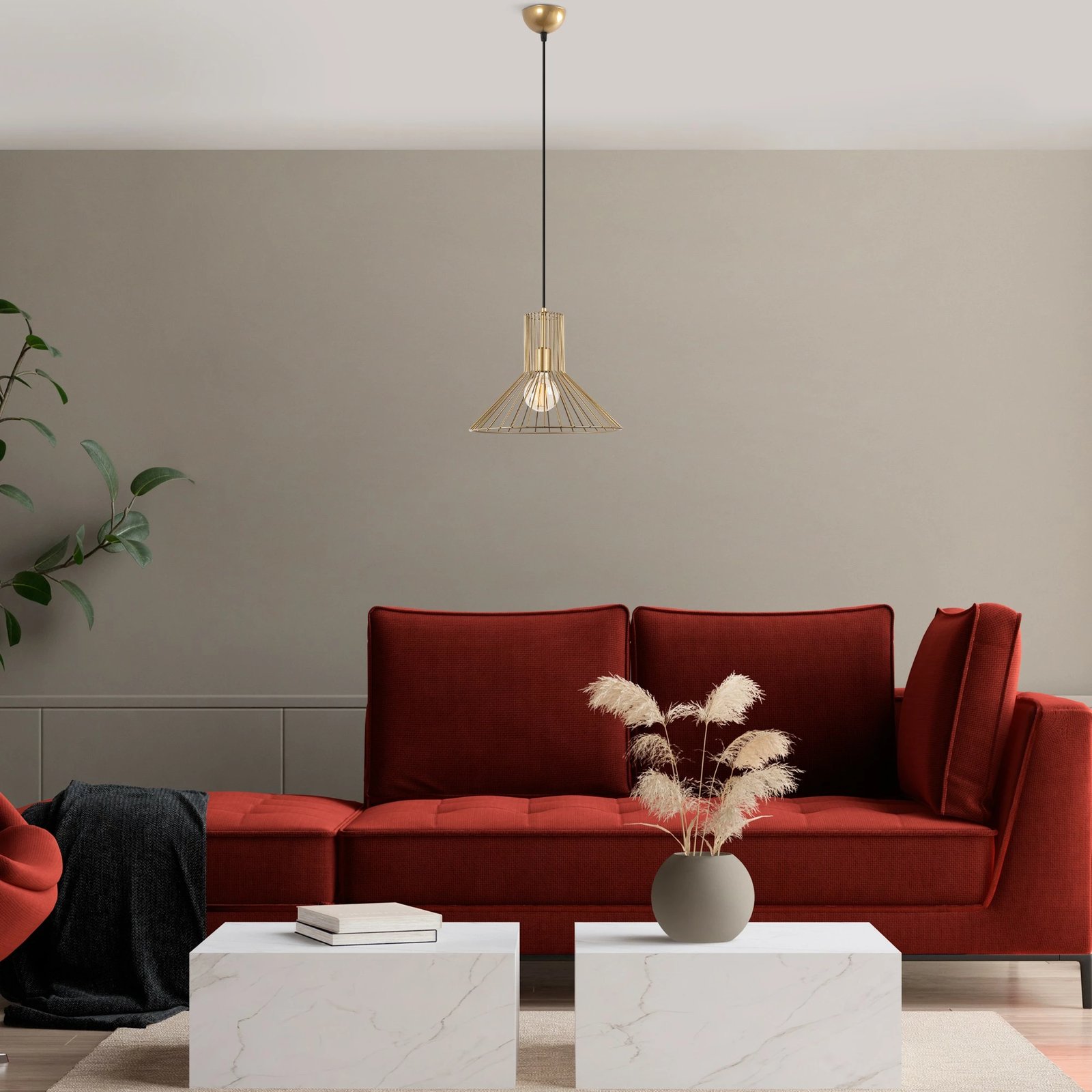 Llambë tavani Opviq, ngjyrë ari, Tabut - Mr - 757-1