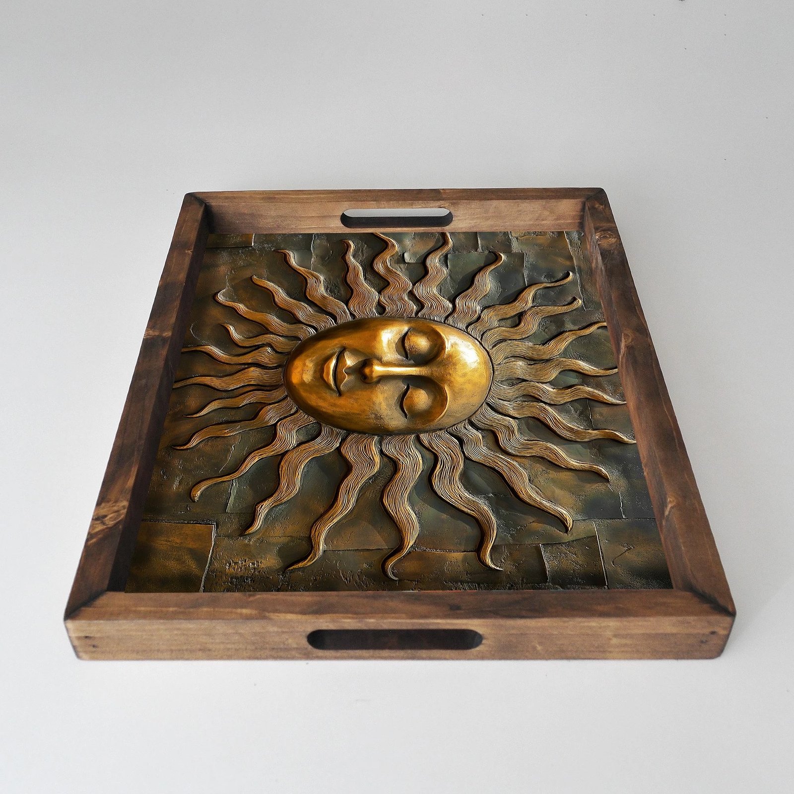 Tabaka druri, shumëngjyrëshe, Evila Originals, REF025, 48x38x4 cm Tabaka druri, shumëngjyrëshe, Evila Originals, REF025, 48x38x4 cm