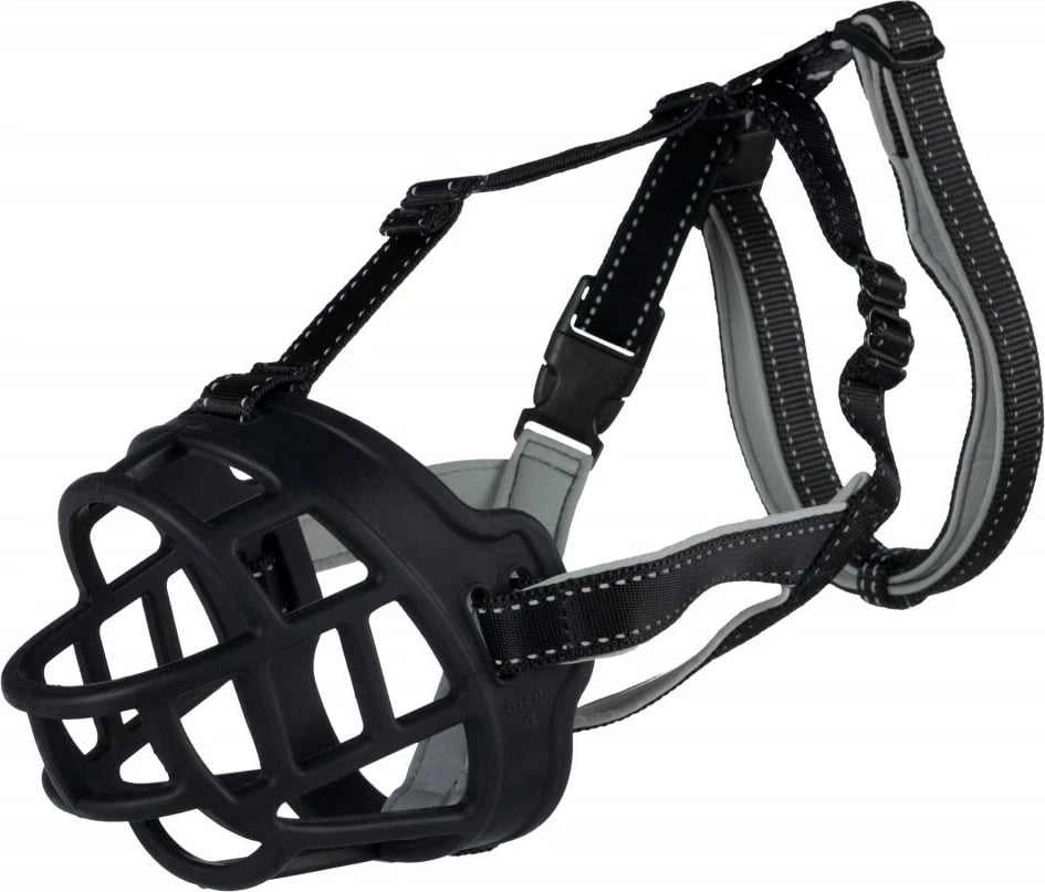 Maskë mbrojtëse për qen Trixie muzzle, nr; L-XL, e zezë