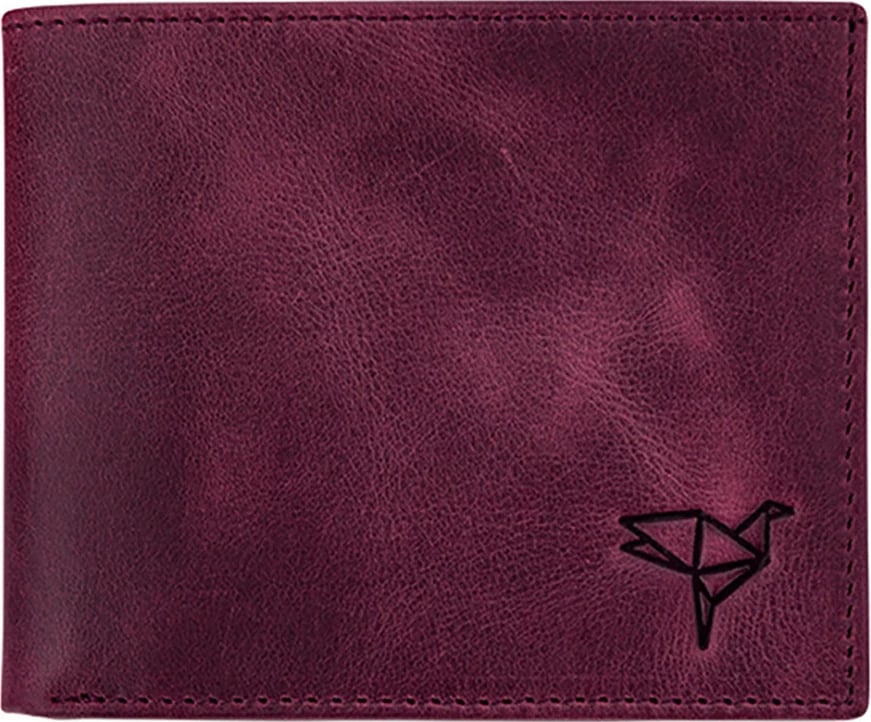 Portofol për burra, ngjyrë e kuqe claret, Zoozie Bags, Delhi