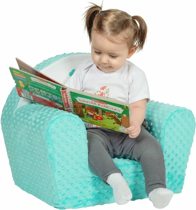 Kolltuk fëmijësh New Baby Liška minky i butë me mbulesë të heqshme 42x53 cm mentë