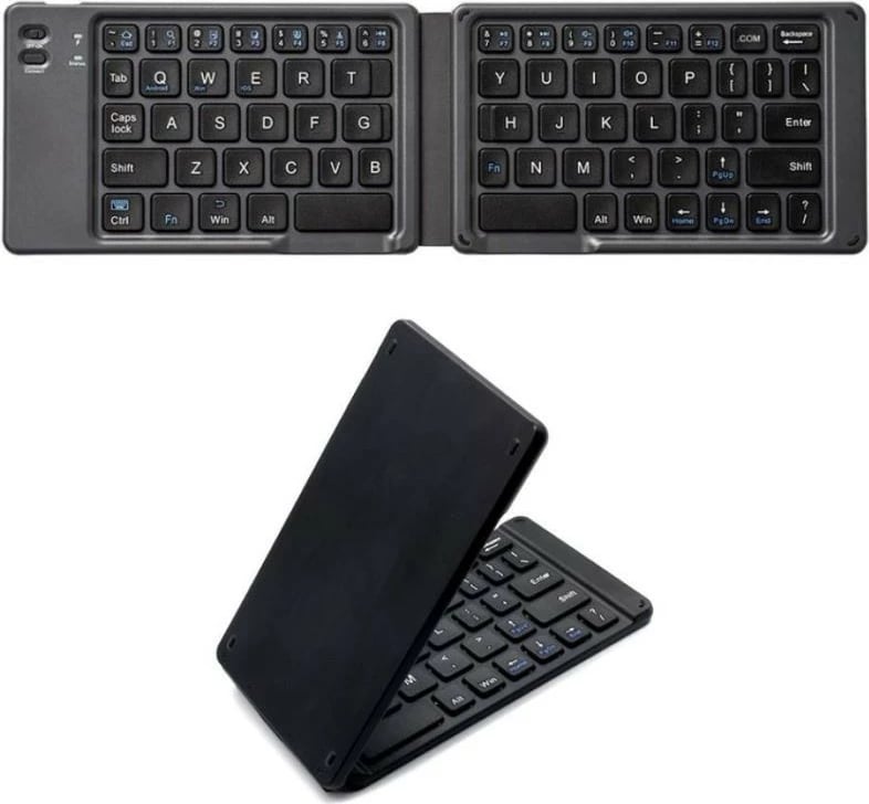 Tastierë palosëse wireless Techly 364156, Bluetooth 3.0, e zezë