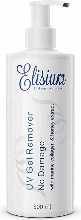 Solucion për heqje të llakut për thonj Elisium UV Gel Remover No Damage, 300ml