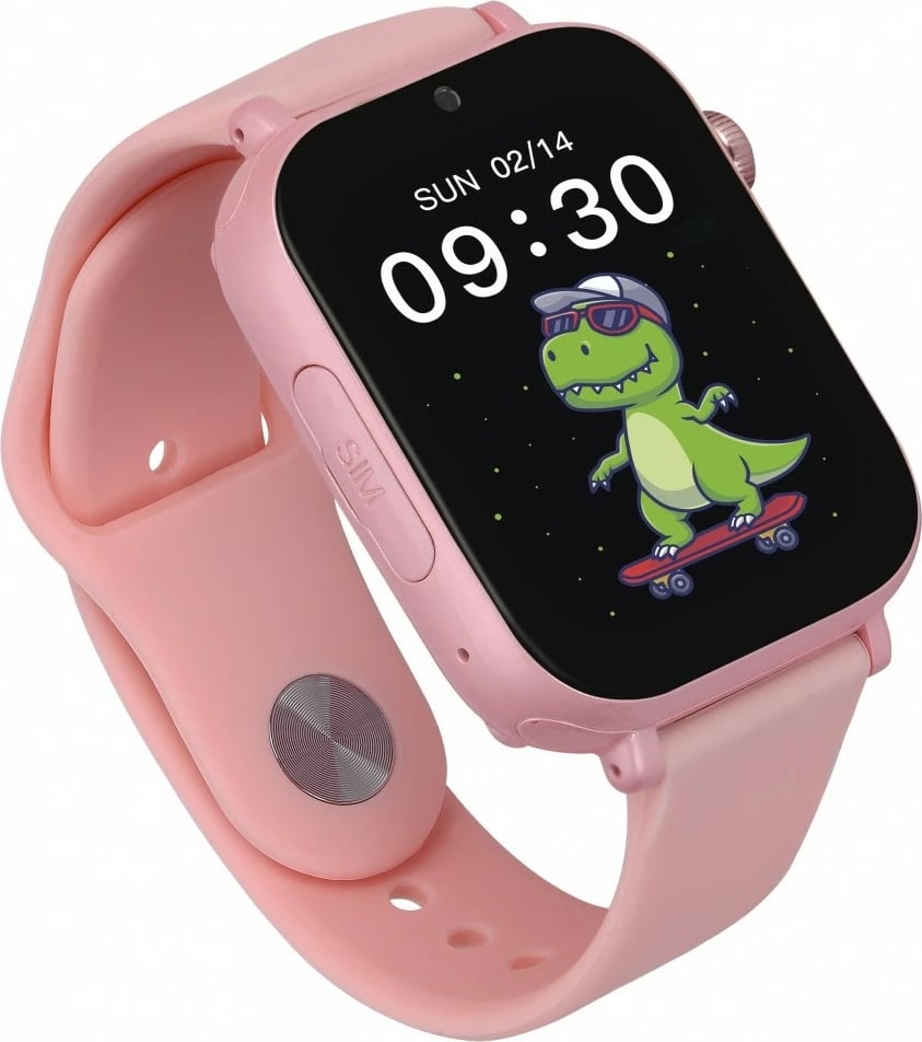 Smartwatch, Garett Electronics Kids N!ce Pro 4G 1.85" IPS, GPS LTE, për fëmijë, rozë