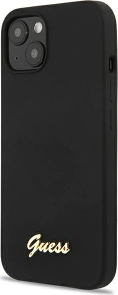 Mbështjellës Guess GUHMP13MLSLMGBK për iPhone 13 6.1", silikon, MagSafe, zi