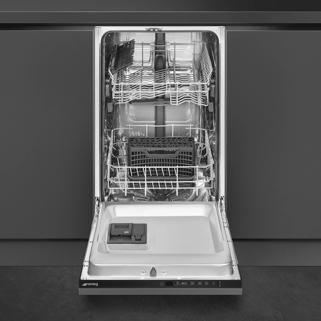 Enëlarëse montuese SMEG ST4512IN, 10 sete, 45 cm