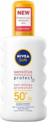 Krem mbrojtës ndaj diellit Nivea Sun Sensitive Immediate Protect, 50 +, 200 ml