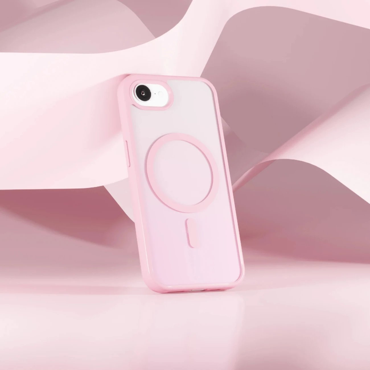 Mbështjellës Puro Gradient MagSafe për iPhone 16e, TPU, Rozë