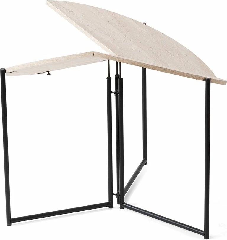 Tavolinë ngrënieje me zgjerim, Skye Decor, travertin, 1204