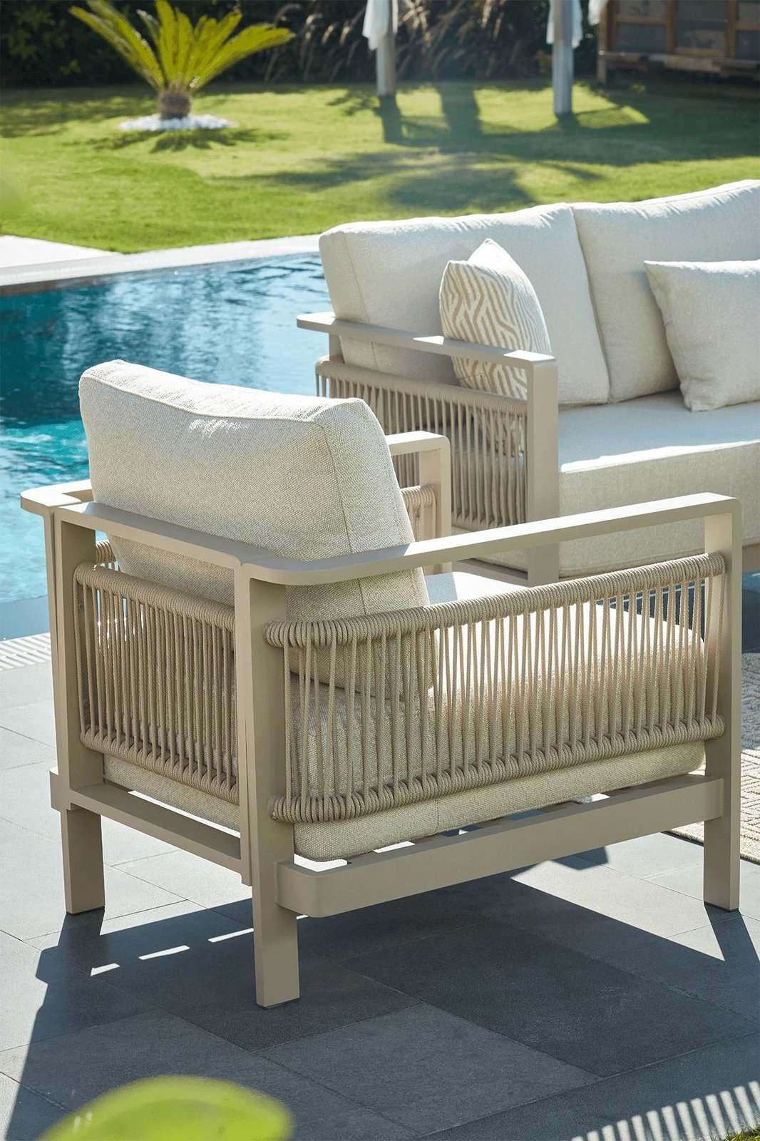 Set lounge për kopsht Skye Decor, Venedik, ngjyrë bezhë