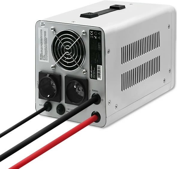 UPS Qoltec 1000VA 700W Pure Sine Wave, Gri UPS Qoltec 1000VA 700W Pure Sine Wave, Gri