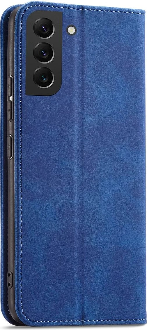 Mbështjellës Hurtel Magnet Fancy Case për Samsung Galaxy S22+, portofol, blu