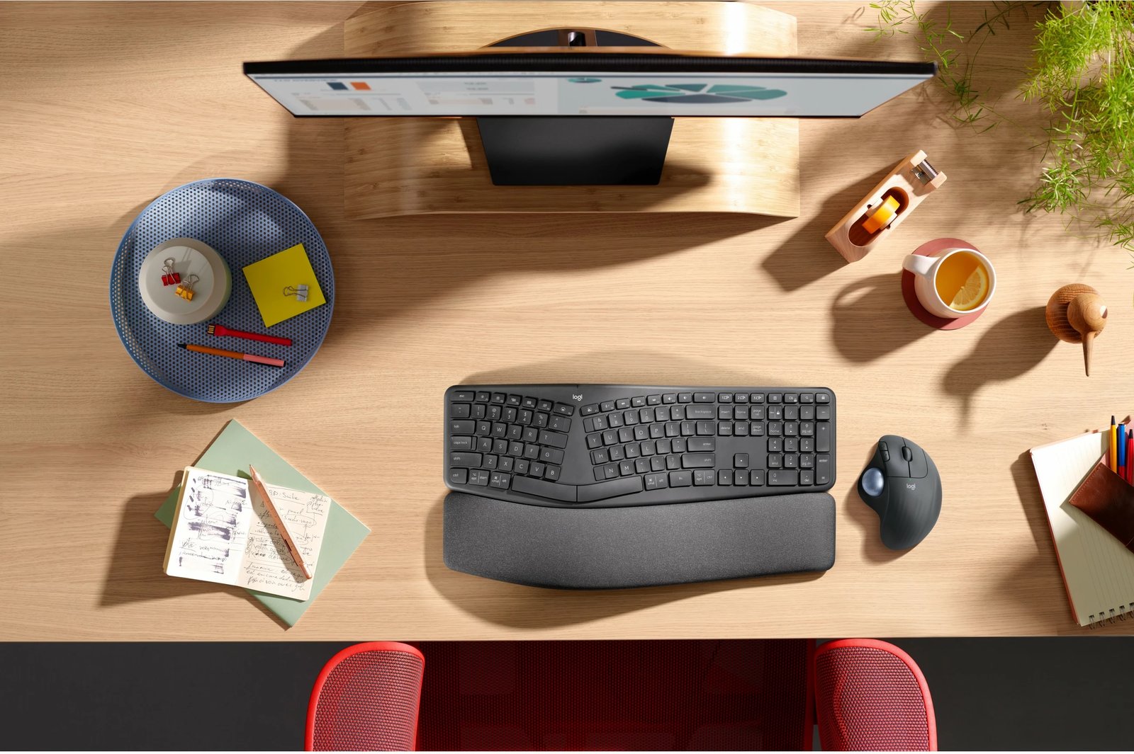 Maus Logitech ERGO M575, Djathtas, Trackball, RF Wireless + Bluetooth, 2000 DPI, Grafit