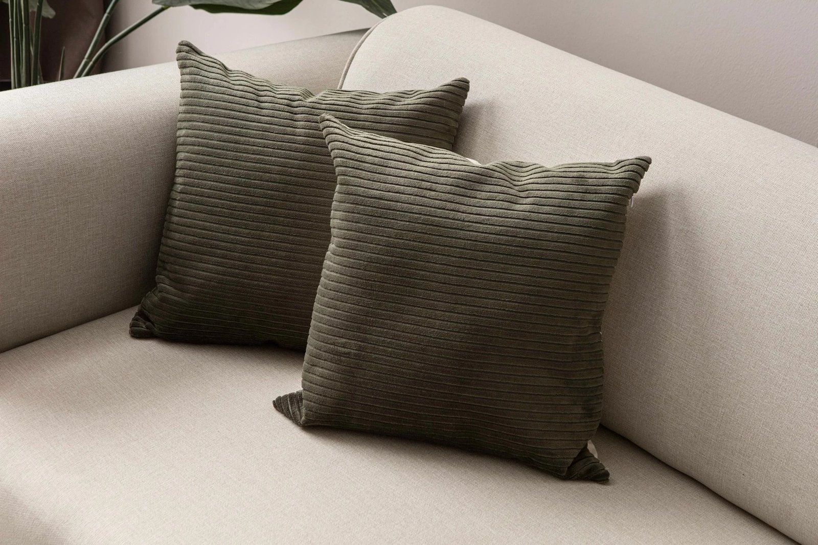 Set mbulesash për jastëkë (2 copë), ngjyrë e gjelbër, Evila Originals, 2030