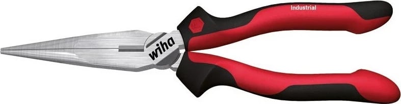 Pinca të holla Wiha Z 05 0 02, 160 mm, Çelik, Dorezë e kuqe
