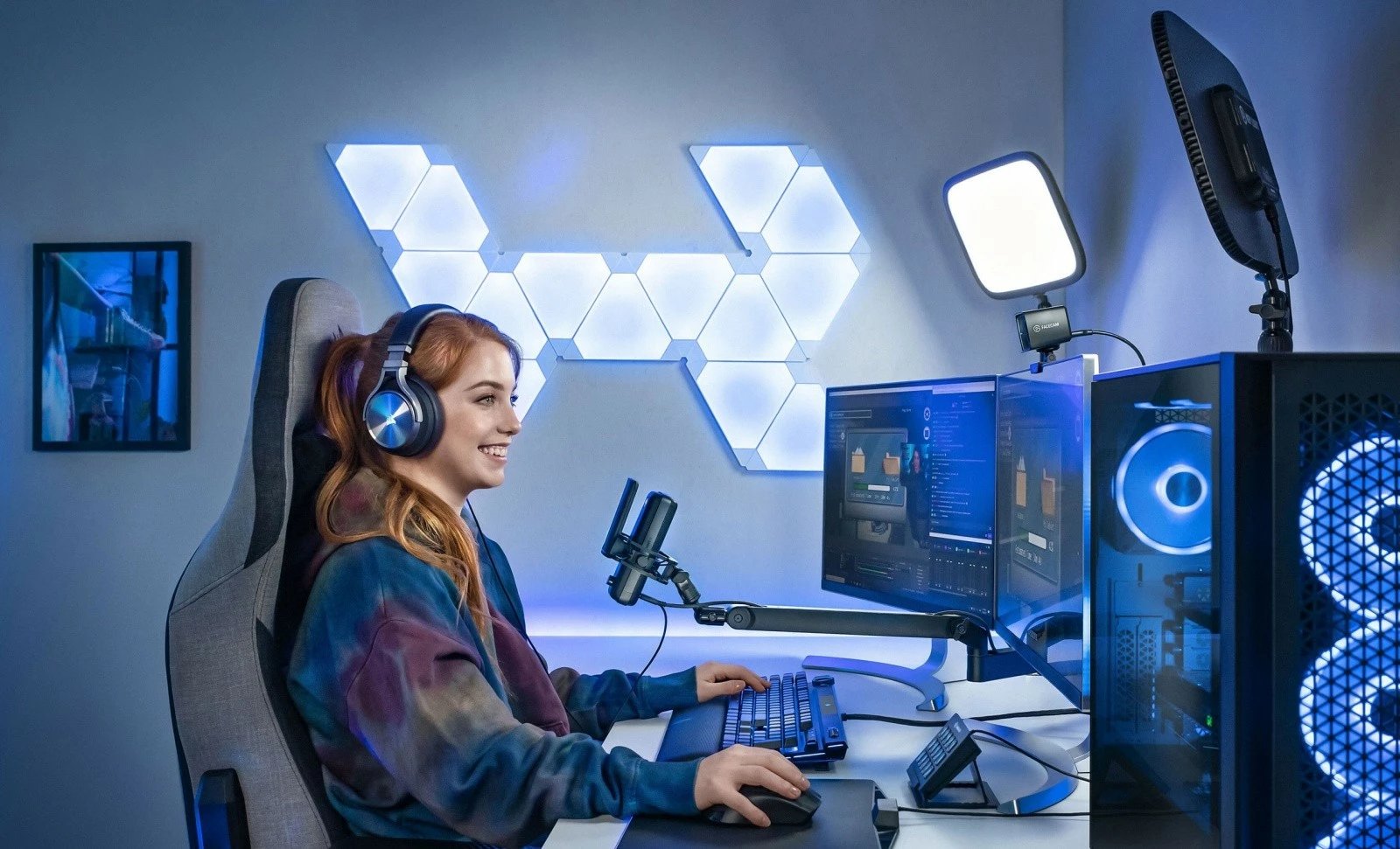 Krah mikrofonit ELGATO Wave Mic Arm Low Profile, për tavolinë, i zi