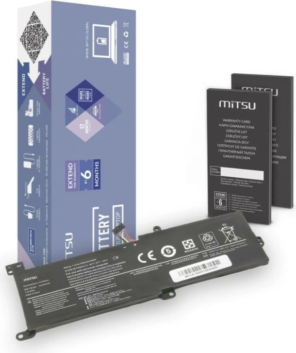 Bateri laptop Mitsu BC/LE-320 për Lenovo IdeaPad 320, 4050 mAh, 7.6V