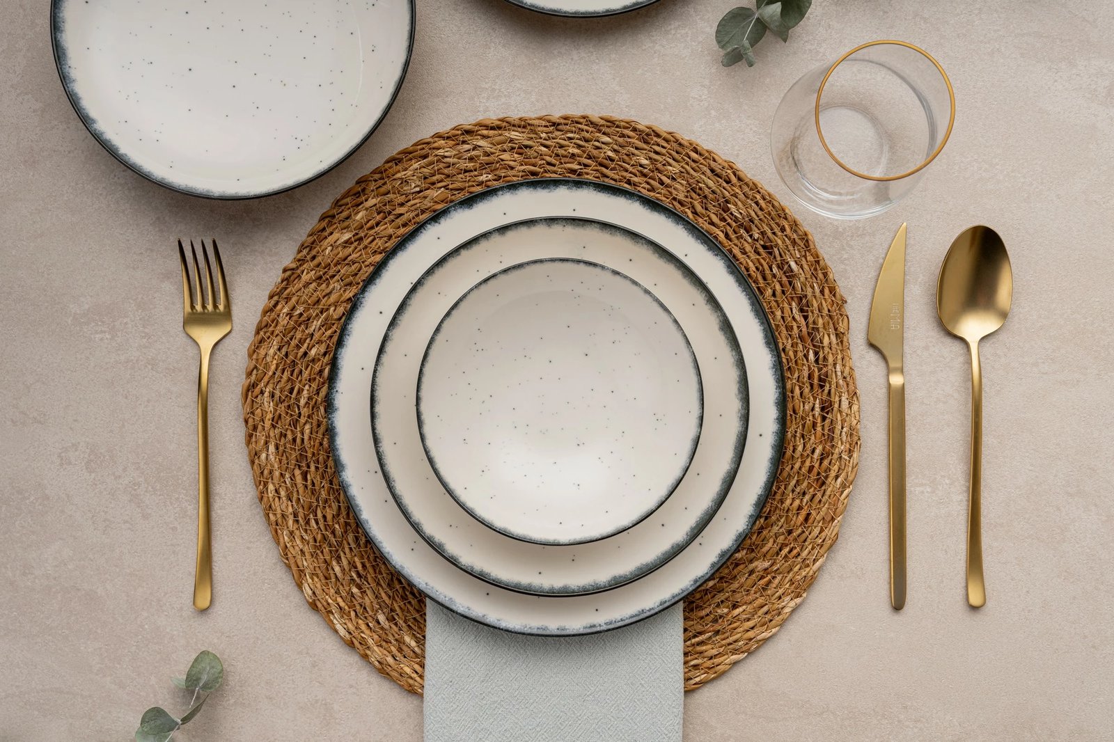 Set enësh për drekë (24 copë), Hermia, GBSATN24Y458SYH