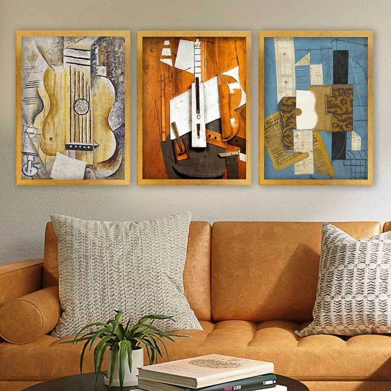 Pikturë dekorative me kornizë (3 copë), Wallity, 3AC_UNPP14_3545