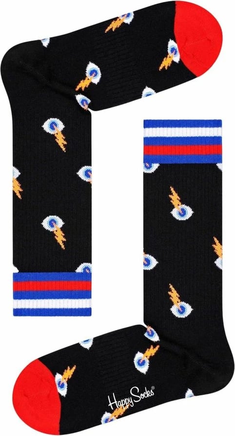 Çorape Happy Socks, femra, të zeza