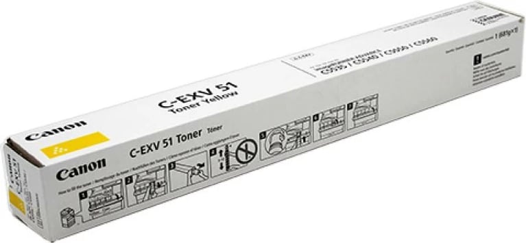 Toner Canon C-EXV 51 deri 24,000 faqe, e verdhë