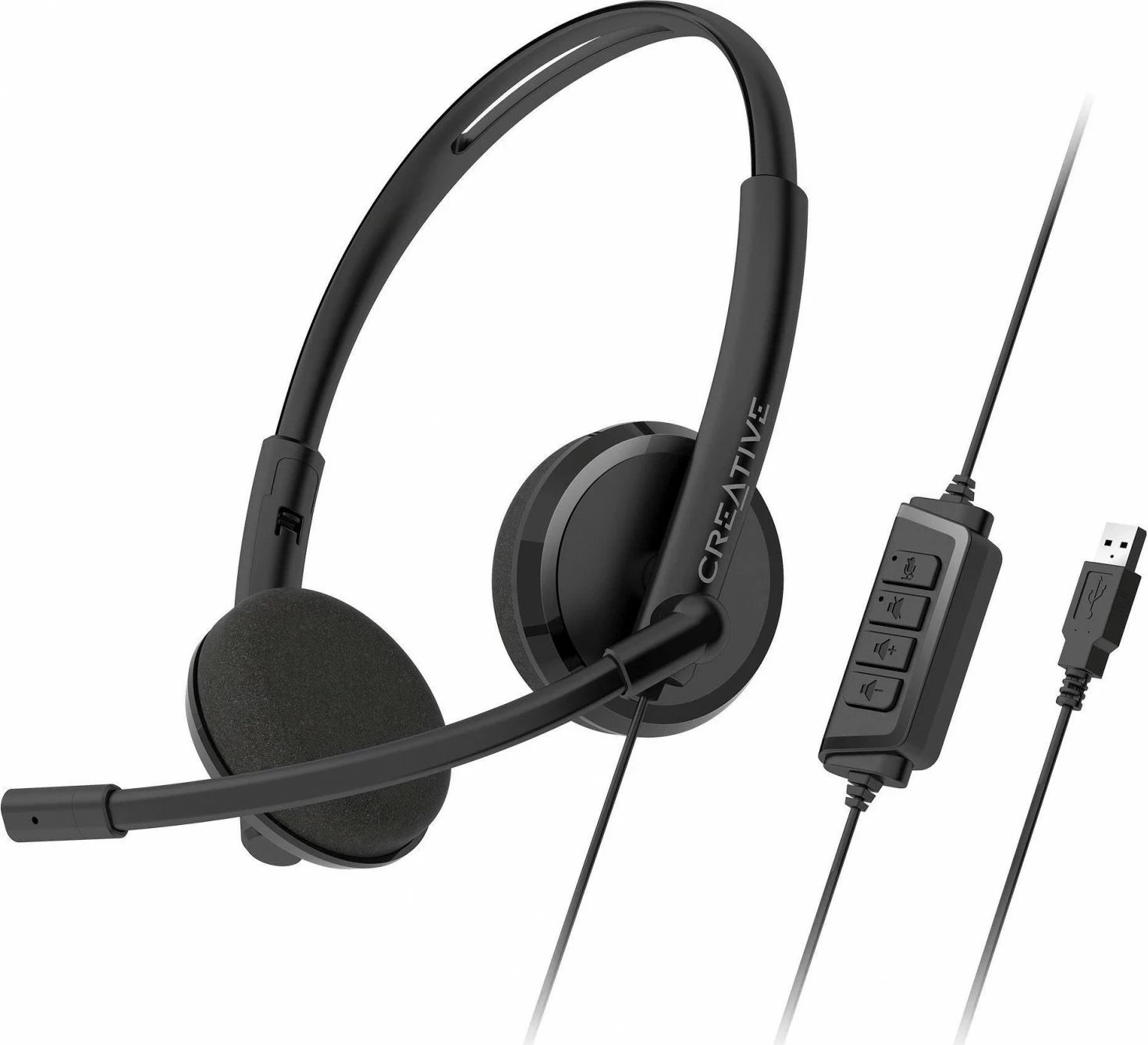 Kufje Creative HS230, USB, të zeza
