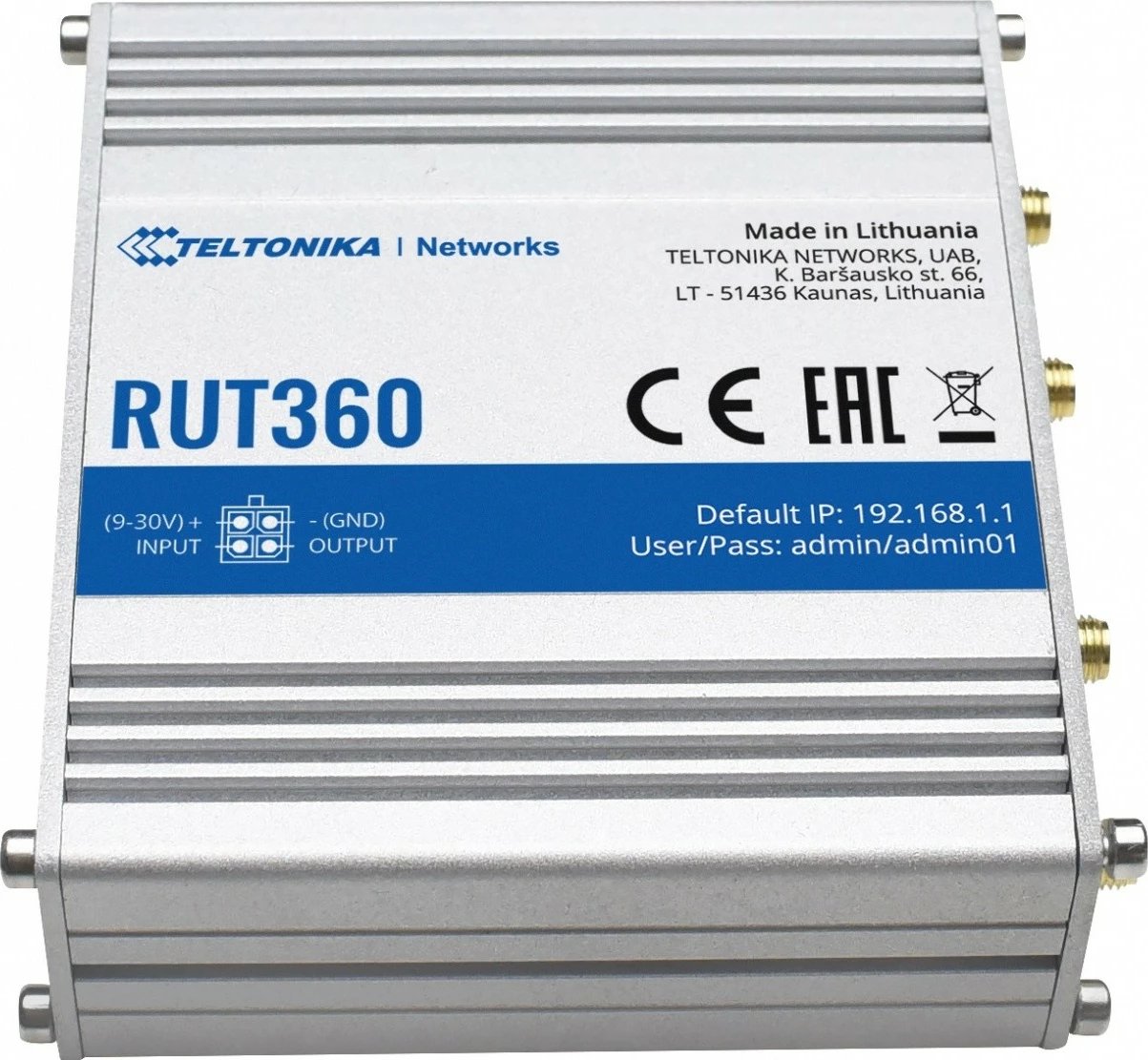 Router TELTONIKA RUT360, LTE Cat 6, 3G, WiFi, Ethernet, Alumini