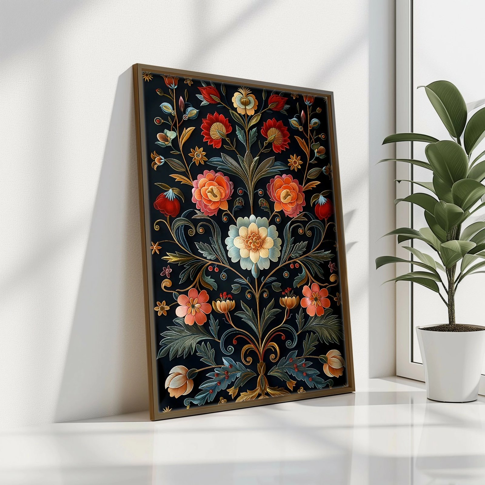 Pikturë dekorative me kornizë MDF, shumëngjyrëshe, Wallity, GE210-L