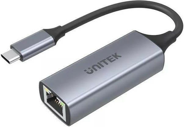 Adapter USB-C në RJ45 Unitek U1312A, 1000 Mbps, Gri
