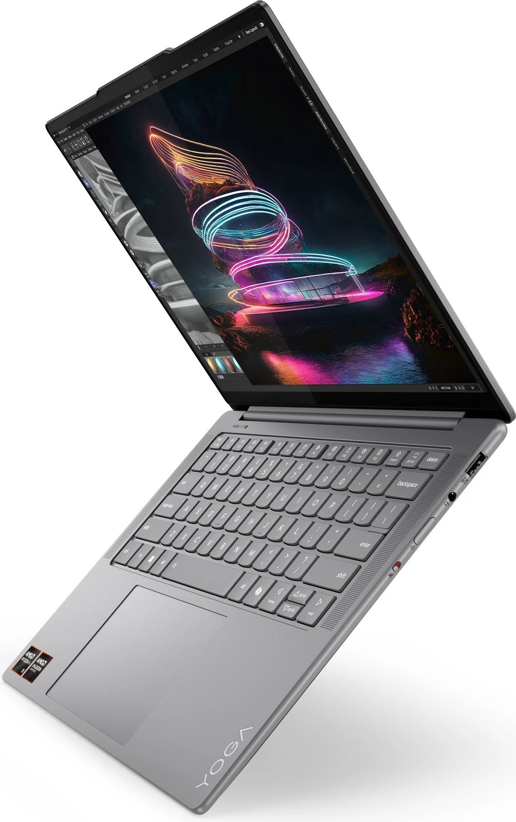 Kompjuter Lenovo Yoga Pro 7 14ASP9, AMD Ryzen AI 9, 32GB RAM, 1TB SSD, 14.5", Luna Grey