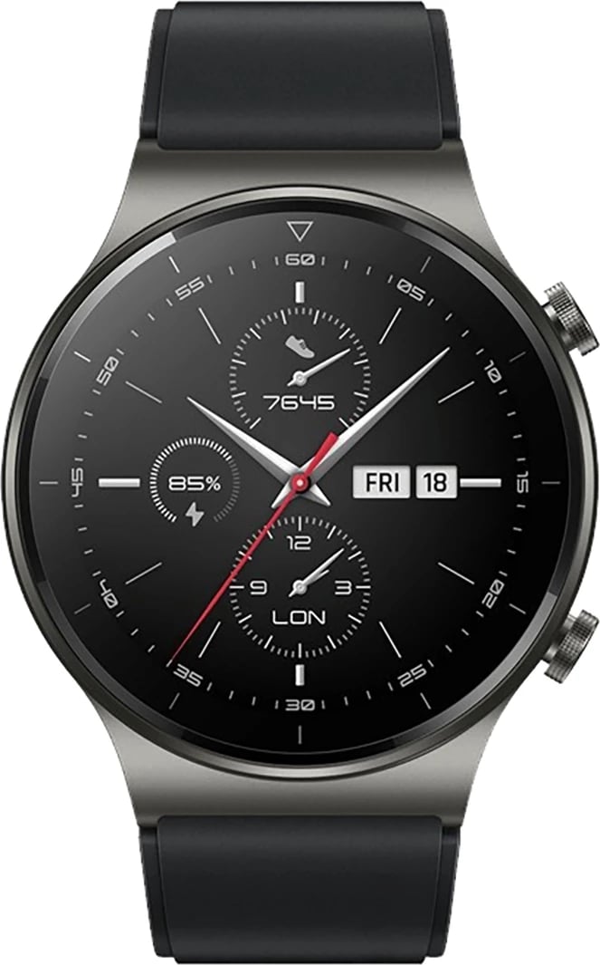 Rrip silikoni për orë Huawei Hurtel, për Watch GT 2/3/4/2 Pro/3 Pro/4 Pro/GT 2e 46mm, Zi