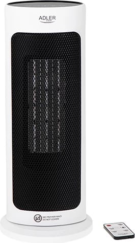 Ngrohës kullë Adler AD 7738, qeramik, 2000W, LED, telekomandë, timer 1-12h, i bardhë