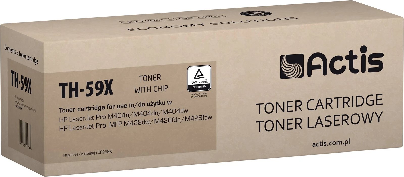 Toner ACTIS TH-59X, për HP CF259X, me çip, ngjyrë e zezë