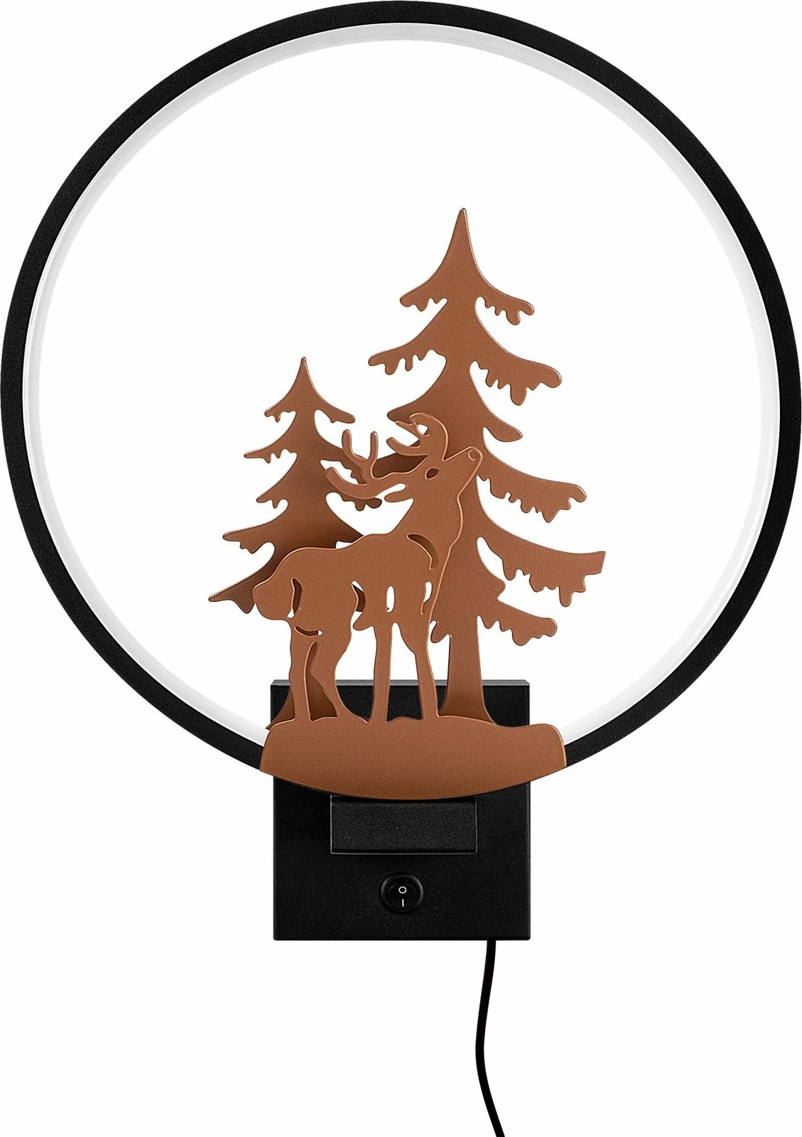 Llambë muri dekorative Opviq, XMAS24, e zezë dhe bakri