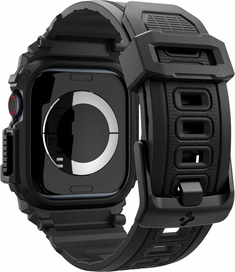 Mbështjellës me rrip Spigen Rugged Armor Pro për Apple Watch 10, 42mm, i zi