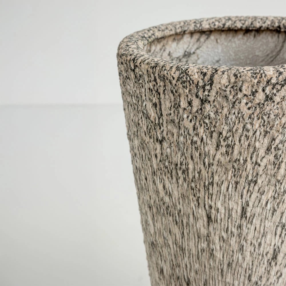 Set vazo KANCHE, 2 copë, qeramikë, bezhë-e zezë, 32x32x53cm