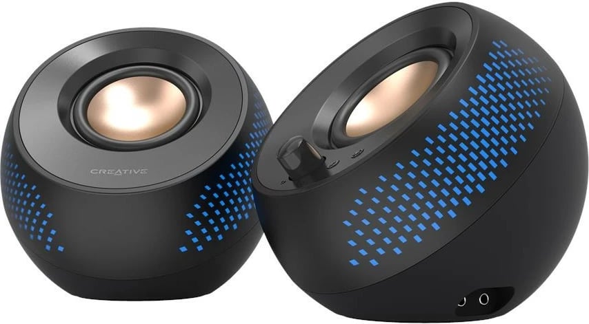 Altoparlantë kompjuteri Creative Labs Pebble X, 2.0, Bluetooth, RGB, të zi