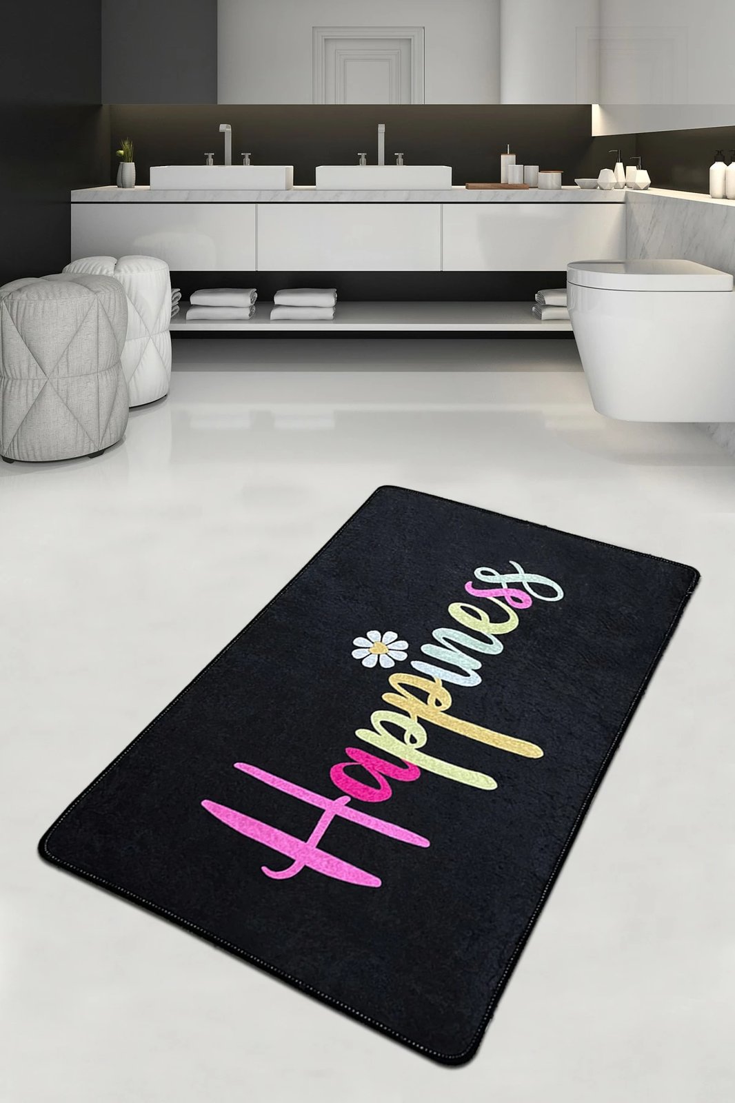 Tapet për banjo Mijölnir, Happiness Djt, 70x120cm