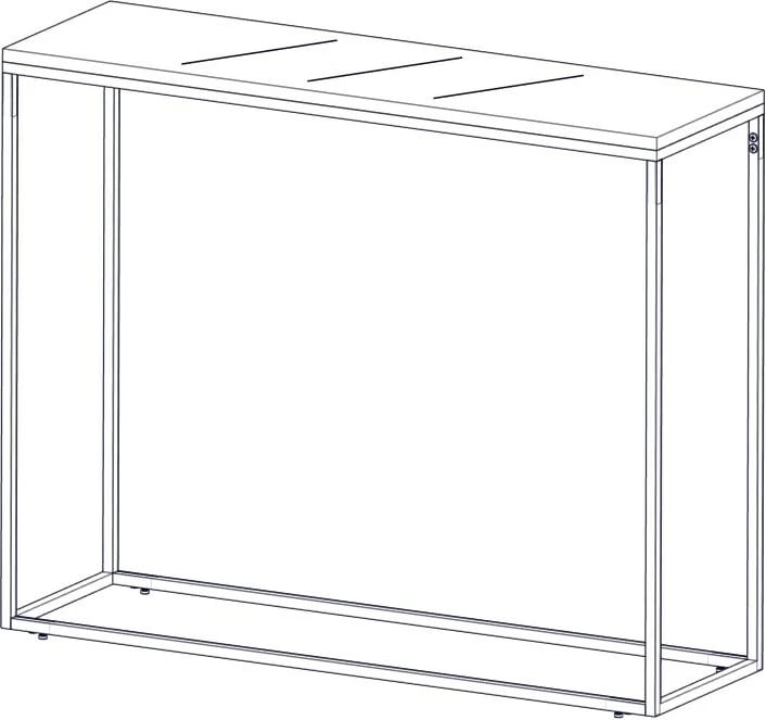 Bufe Artur, ngjyrë e zezë dhe lis, Skye Decor