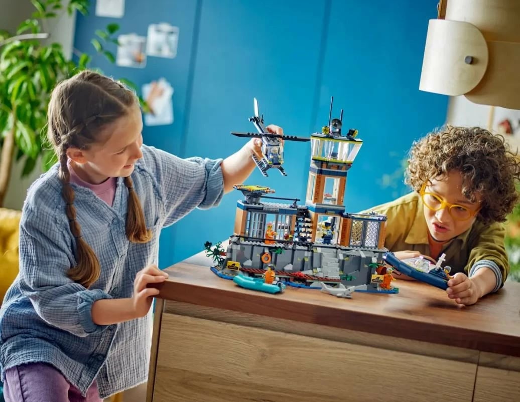 Set ndërtimi LEGO City Prison Island 60419, 980 pjesë, plastikë