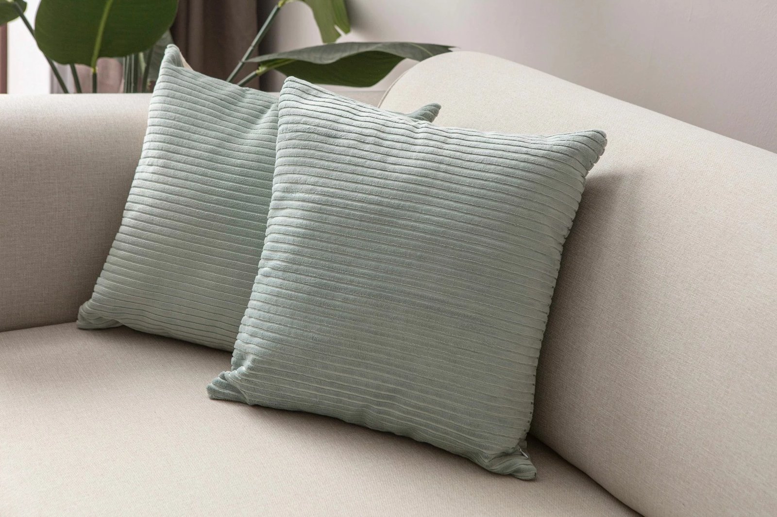 Set mbulesash jastëkësh (2 copë), ngjyrë e gjelbër e çelët, Evila Originals, 2029