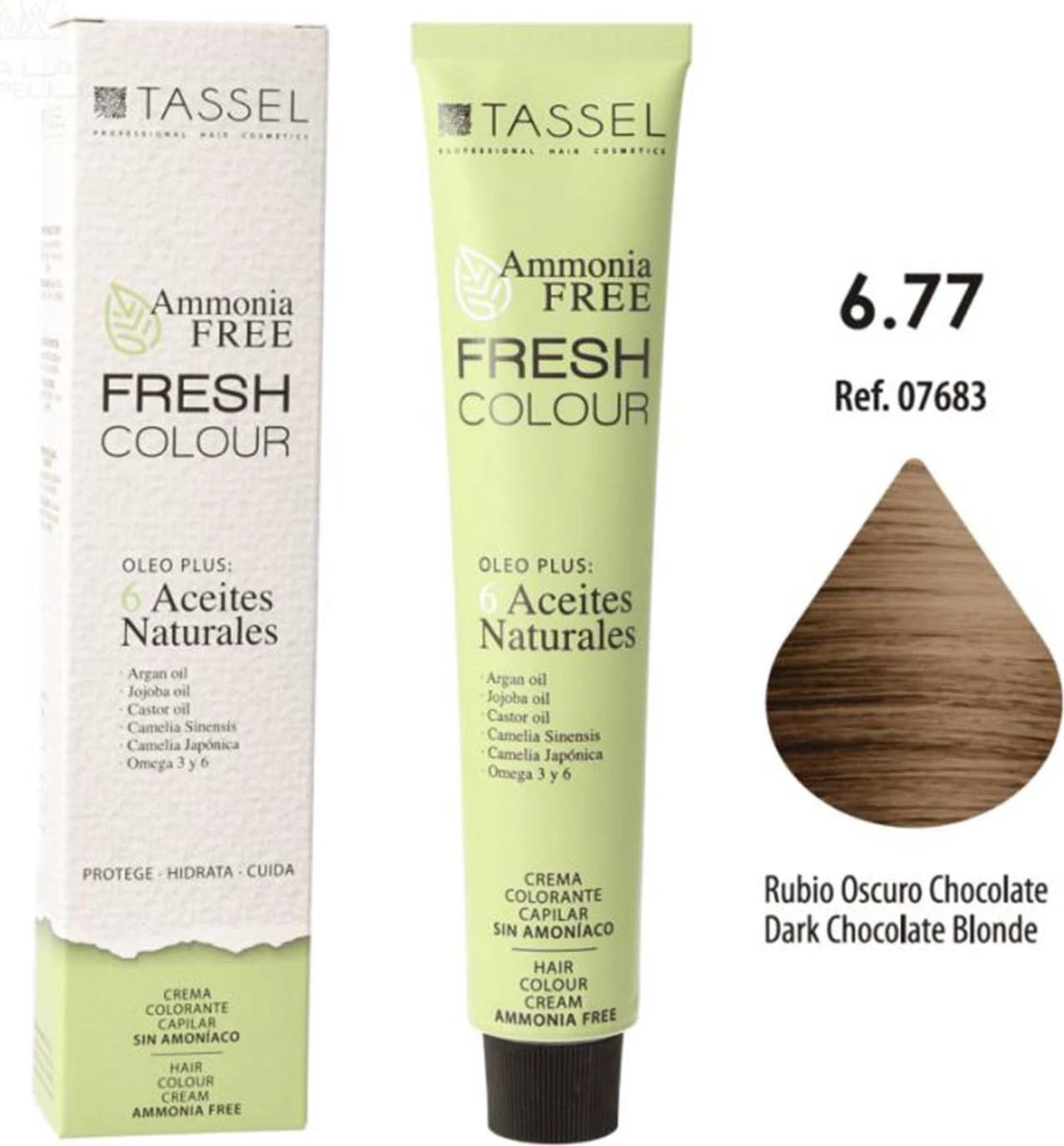 Krem për ngjyrosje flokësh Eurostil Fresh Colour 6.77, unisex, Rubio Oscuro Chocolate, 1 copë
