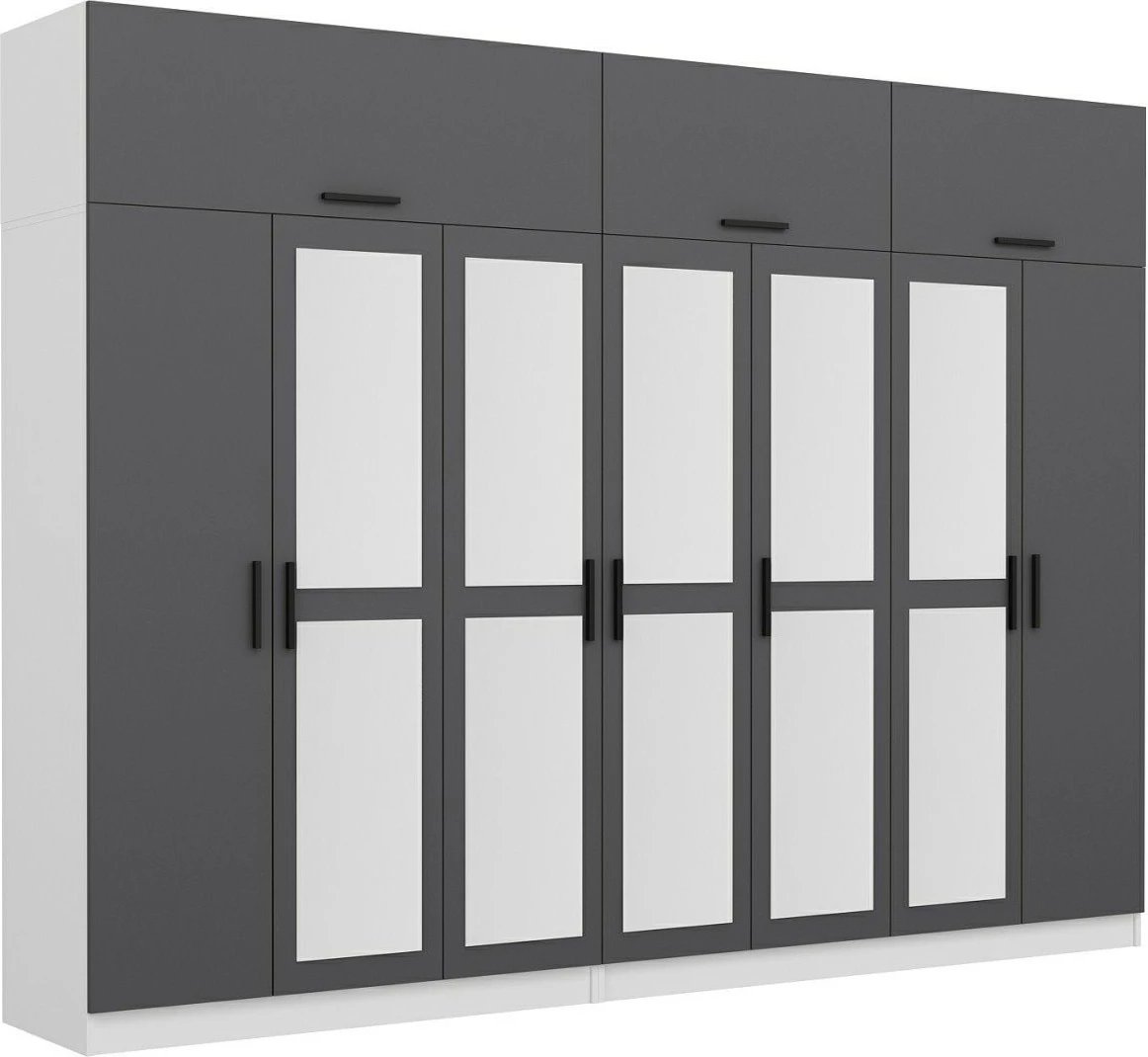 Dollap Skye Decor, anthracite dhe i bardhë, Kale - 5166