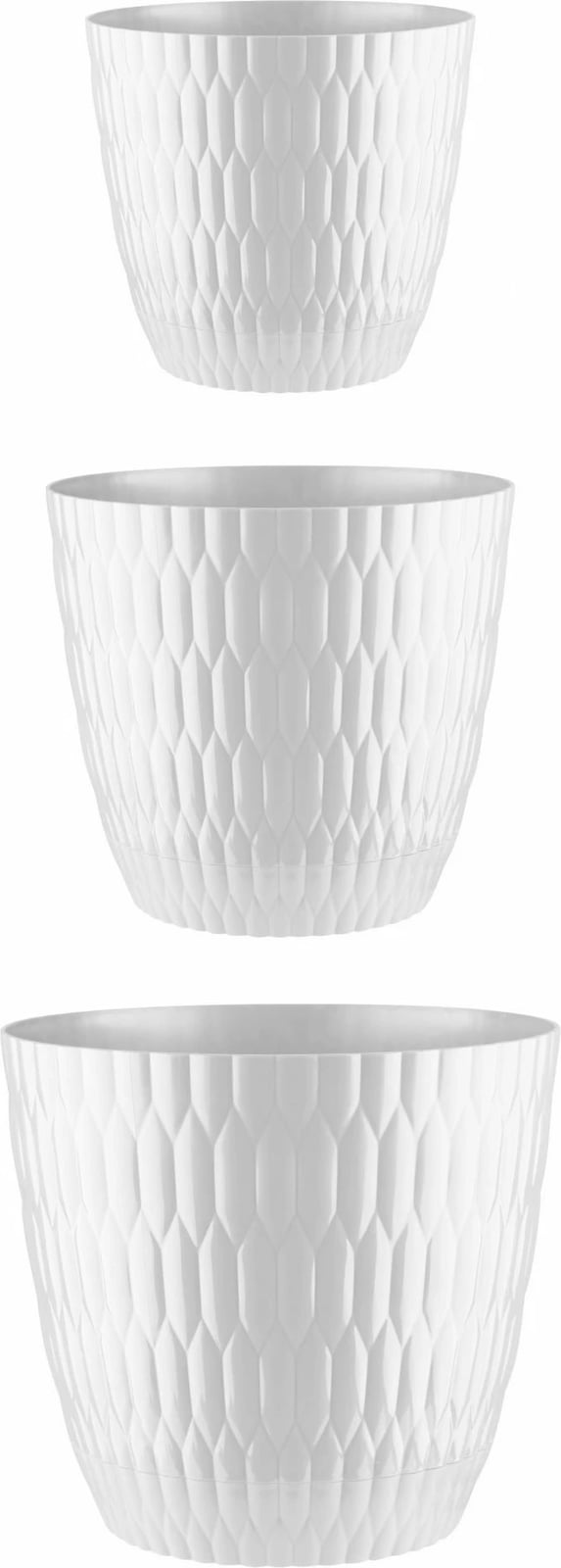 Set vazo të bardha dekorative, Evila Originals, DSNSKS-3-3